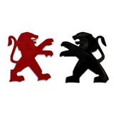 7.7x8.1cm Peugeot Lion Logo ABS Car Front Sticker Decal Trunk Emblem Badge