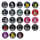 Jeep 4X4 Round Alloy Car Body Side Emblem Badge Rear Sticker Decal