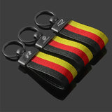 Volkswagen VW R Logo Nylon Webbing Car Keychain Pendant Key Chain Holder