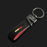 Mercedes Benz Suede Car Keychain Holder Keyring Pandant