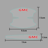 8pcs GMC Car Door Handle Bowl Wrist Transparent Protector Anti-collision Decal