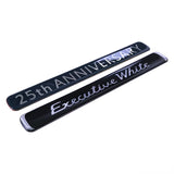 Car Sticker Executive Black White Emblem 60th Anniversary Badge Decal for Tundra Corolla Prado Brownstone Limited Edition