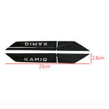 4pcs Skoda SUPERB KODIAQ KAMIQ KAROQ ABS Car Fender Side Sticker Decal Emblem Badge