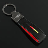Mercedes Benz C180 Logo Suede Metal Car Keyring
