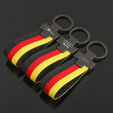 Audi RS Sline Metal Nylon Webbing Car Keychain