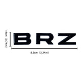 Subaru BRZ Logo Metal Letter Car Rear Sticker Decal Emblem Badge