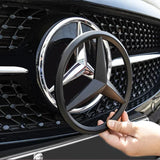 18.8cm ABS Car Front Grille Center Badge Cover for Mercedes Benz W204 W205 W210 W211 W212 W213 C E Class GLA GLK ML GLC GLE