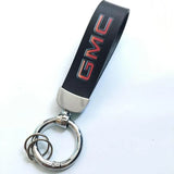 GMC PU Leather Car Logo Keychain