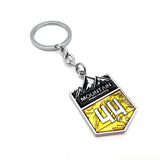 Jeep Mountain 4X4 Logo Metal Car Key Rings Keychain Pendant