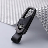 Audi Logo PU Leather Car Keyring Keychain