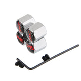 4pcs/set GMC Anti-Theft Car Air Valve Stem Cap Auto Tyre Valve Covers