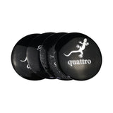 4pcs 56/60/65/75/90mm Audi Quattro Sline RS Car Wheel Center Hub Cap Sticker Decal