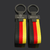 Mercedes Benz AMG Nylon Webbing Car Keyring Keychain Pendant