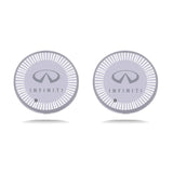 2pcs Infiniti Logo Car Water Coasters 7-color LED Light Cup Mat Holder