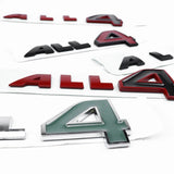 ABS Car Emblem Sticker ALL 4 Letter Badge ALL4 Decal for MINI COOPER JCW R60 R61 F60 Cooper S Countryman Paceman Accessories