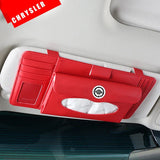 For Chrysler  Voyager Delta Grand 200c 300c Pacifica Sebring PT Cruiser Multifunctional Tissue Box Vehicle Sun Visor Storage Bag
