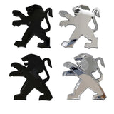 7.7x8.1cm Peugeot Lion Logo ABS Car Front Sticker Decal Trunk Emblem Badge