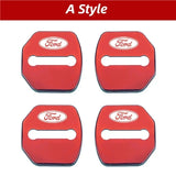 4pcs/set Ford Stainless Steel Car Door Lock Cover Protection