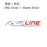 Renault RS Line Logo Metal Car Rear Sticker Emblem Badge Decal