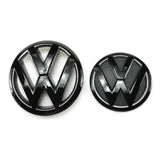 Car Front Grille Emblem 145mm Rear Trunk Badge 110mm Label for Volkswagen VW Tiguan 2009-2014 Accessories Part Number 5ND 853 630