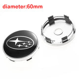 4pcs/set 60mm Subaru ABS Car Wheel Hub Center Caps Covers