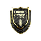 Lincoln Shield Carbon Fiber Car Rear Sticker Window Emblem Badge Decal