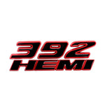 Dodge 345 392 HEMI Metal Car Rear Sticker Auto Side Emblem Badge Decal
