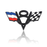 Chevrolet V8 Flag Metal Car Rear Sticker Decal Auto Trunk Emblem Badge