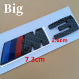 BMW M3 M5 M Power Real Carbon Car Rear Sticker Side Emblem Badge