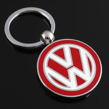 For Volkswagen VW Passat B5 B6 Polo Tiguan Beetle Caddy Golf 5 Jetta Touareg Touran Car Badge Key Chain Keyring Auto Metal Keychain Pendant