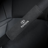 2pcs/set Toyota Suede Car Safety Belt Pads Shoulder Covers