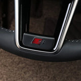 Audi A6L 19-22 Sline Logo Metal Car Steering Wheel Emblem Badge Decal Sticker