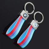 BMW Nylon Webbing Car Key Chain Keyring Keychain Pendant