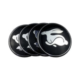 4pcs/set 56mm Volkswagen VW Rline GTI ABT Logo Car Wheel Center Hub Cap Sticker Decal