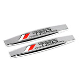 2pcs Toyota TRD Metal Car Fender Side Badge Decal Rear Emblem Sticker