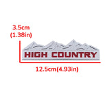 Jeep High Country Metal Car Body Fender Side Sticker Auto Front Grille Emblem Badge