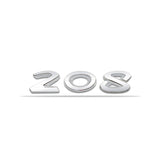 Peugeot 206 207 208 301 307 308 Metal Car Rear Sticker Trunk Letter Emblem Badge Decal