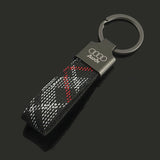 Audi Oxford Webbing Metal Car Keychain