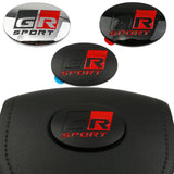 Aluminium Alloy Car Steering Wheel Center Sticker for  GR Sport Corolla Rav4 Auris Yaris Prius C-HR Trunk Side Badges