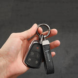 Lincoln Logo Metal Suede Car KeyChain