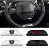 Peugeot Lion Head Logo Metal Car Steering Wheel Sticker Emblem