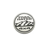Jeep TRAIL RATED 4X4 Logo Metal Car Body Side Fender Sticker Rear Decal Auto Front Grille Emblem Badge