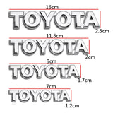 Metal Car Letter Badge Rear Trunk Side Decal Sticker for Toyota