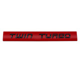 Ford TWIN TURBO Metal Car Rear Sticker Auto Body Side Emblem Badge Decal