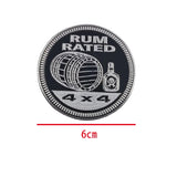 Jeep 4X4 Round Alloy Car Body Side Emblem Badge Rear Sticker Decal