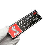 Ford GT350 GT500 Shelby Aluminum Alloy Car Sticker Nameplate Emblem Badge Decal