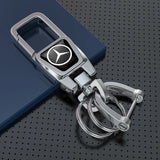 Mercedes Benz Car Logo Metal Keychain Key Holder Pendant