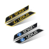 2pcs Lexus Car Fender Side Stickers Trunk Anti-scratch Decal
