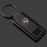 BMW Car Keyring Metal Leather Key Chain Holder Pendant