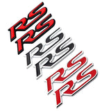 1Pair Car Side Sticker Auto Rear Trunk Badge RS Logo for Honda Fit City Civic HRV CRV Beat Accord Odyssey Insight Elysion